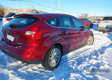 2014 Ford Focus Titanium from USA, damaged, VIN 1FADP3N27EL307816